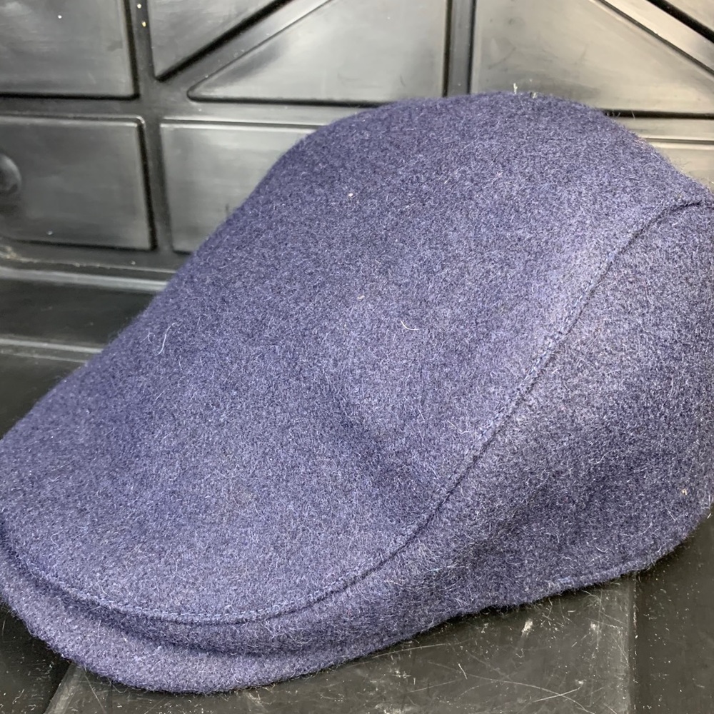 BRONER Navy WOOL CABBIE NEWSBOY CAP Hat‎ #41517 - Picture 2 of 8